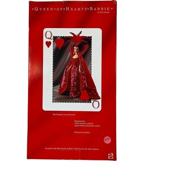 Bob Mackie Mattel Queen Of Hearts Barbie 1994 New - Picture 2 of 5